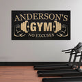 Gym Personalized Canvas Name Sign