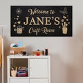 Craft Room Personalized Canvas Sign