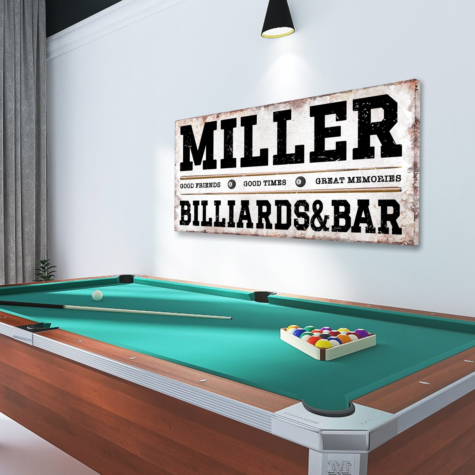 Pool Table Looking Sign Canvas Pool Table Signs