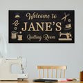 Sewing and Quilting room Personalized Canvas Sign