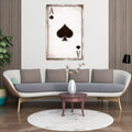 Ace of Spades, Clubs, Diamonds or Hearts- Game Room Sign Canvas Wall Art, Poker Playing Card Print