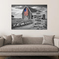 Personalized Multi-Name Street Sign Canvas Wall Art, Personalized Family Name Sign