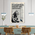 Banksy Girl if You Get Tired Learn Canvas Print