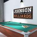 Billiards Night Sign Personalized Canvas Sign