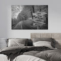 Personalized Multi-Name Street Sign Canvas Wall Art, Personalized Family Name Sign