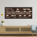 Personalized Father Wall Canvas – Unique Dad Gift from Daughter, Birthday & Father’s Day Flag Keepsake