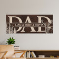 Personalized Father Wall Canvas – Unique Tree Keepsake Gift from Daughter, Birthday & Father’s Day