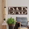 Personalized Father Canvas Print – Dad Gifts from Daughter, Birthday & Father’s Day, Fishing Decor