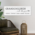 Personalized Grandchildren Canvas Sign Print