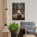 Jesus the Good Shepherd Canvas Wall Art, Christian Lamb Wall Decor, Religious Canvas Print, Faith Inspired Artwork