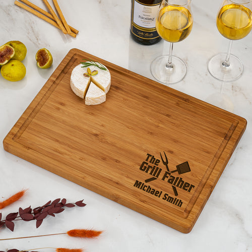 Engraved Grill Board | King of the Grill Gift