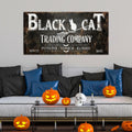Rustic Black Cat Trading Company Canvas – Witchcraft & Halloween Wall Art