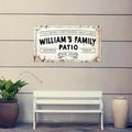 Custom Outdoor Patio Sign | Personalized Welcome Wall Decor