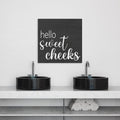 Sweet Cheeks Bathroom Canvas Print