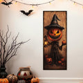 Vintage Spooky Pumpkin Canvas