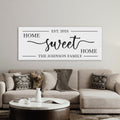 Personalized Home Sweet Home Canvas Wall Art