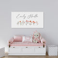 Personalized Baby Girl Name Canvas