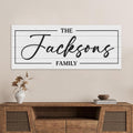 Custom Last Name Welcome Sign Canvas Print