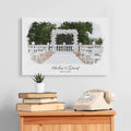 Personalized Wedding Venue Canvas Print