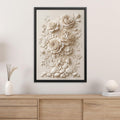 Modern Flower Canvas Print, Minimalist Floral Wall Art