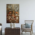 Vintage Wildflower Botanical Canvas Wall Art