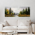 Forest Lake Canvas Wall Art