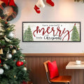 Rustic Merry Little Christmas Canvas Print