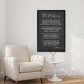 The Blessing Vertical Scripture Canvas Print