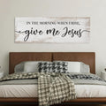 Give Me Jesus Canvas Sign | Religious Farmhouse Wall Art
