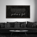 Goodness of God Worship Song Canvas Sign