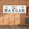 Personalized Aviation Canvas | Custom Name Hangar Sign