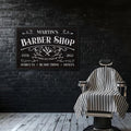 Personalized Barber Shop Canvas