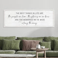 The Best Things in Life Family Canvas Print