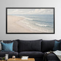 Serene Beach Shore Canvas Sign