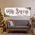 Personalized Christmas Canvas Wall Art