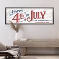 Personalized 4th of July Canvas Print