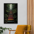 Path of Knowledge Canvas Wall Art, Spiritual Meditation Artwork