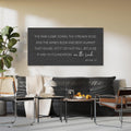 Matthew 7:25 Bible Verse Canvas Wall Art