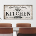 Personalized Kitchen Canvas Print