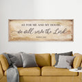 Joshua 24:15 As for Me and My House Canvas Print