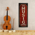 The Music Room Sign Canvas Wall Art