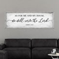 Joshua 24:15 As for Me and My House Canvas Print
