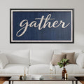 Gather Canvas Print, Farmhouse Dining Room Wall Art
