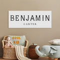 Personalized Boys Name Canvas Wall Art