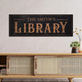 Personalized Library Canvas Print