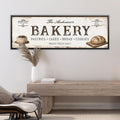 Personalized Family Bakery Sign Canvas