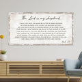 The Lord Is My Shepherd Psalm 23 Canvas Print
