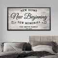 Personalized New Home Canvas Print