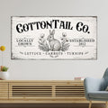 Personalized Vegetable Garden Canvas Sign