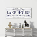 Personalized Lake House Sign Canvas